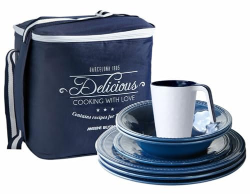 Geschirr Set Harmony Blue 16 teilig