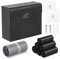 FAOEHN Sanitary Napkin Disposal Receptacle with Hygiene Disposal Bags and Trash Bag,9.4x7.8x3.5 inches Stainless Steel Wall Mounted Feminine Hygiene Disposal Trash Can Bin for Bathroom,Office (Black)