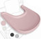 Vassoio per seggiolone compatibile con la sedia Stokke Trip Trap, design ergonomico curvo, rosa, senza BPA, facile da montare