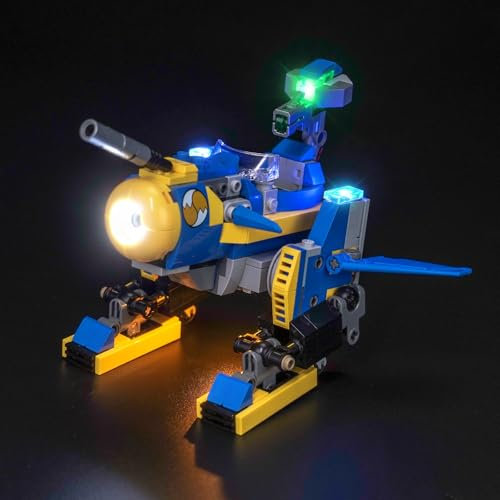 Led Licht Set Kompatibel mit Lego Leonardo Cyclone vs. Metal Sonic 77002 (Kein Modell), Dekorationsbeleuchtungsset Compatible with Lego 77002 Cyclone vs. Metal Sonic Kreative Spielzeug