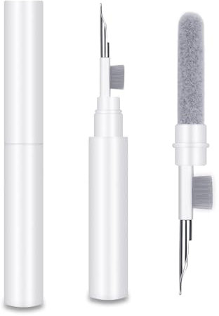MOXYOY Airpod Cleaning Kit, 3 in 1 New Generation Airpod Cleaner, Multifunctional Earbuds Clean Pen, Portable Airpods Cleaning Kit, Headphone Clean Tools with Sponge, Brush & Metal Tip (3 in 1 Kit)