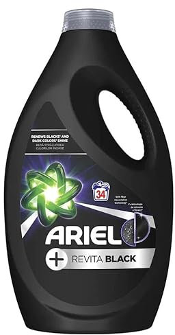 5er Pack - Ariel Flüssigwaschmittel +Revita Black“ – 1870ml (34 Wäschen)