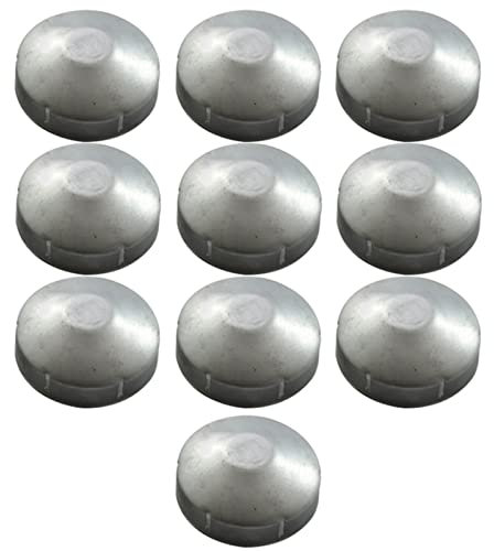 10 Packs Aluminum Chain Link Fence Post Cap for 89mm Outside Diameter Post/Pipe Round End Cap for Chain Link Fence Weather Resistant and(89mm)