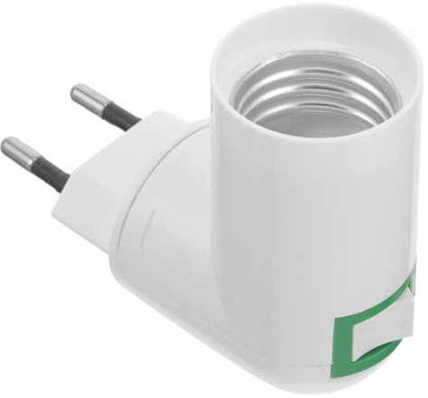 VILLCASE Adaptador de Portalámparas con Interruptor de Base de Bombilla Soporte para Lámpara para Hogar Oficina y Exposiciones Voltaje