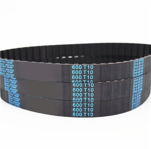 Fachmann 5 Stück T10 Zahnriemen, T10-690 T10-700 T10-720 T10-730 Gummiriemen, Teilung 10 mm, Breite 10–50 mm(T10-730,30mm)