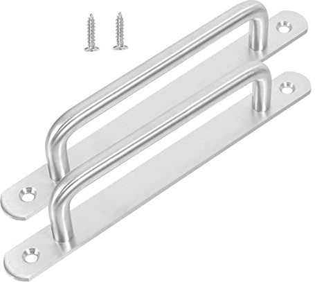 jojofuny 2 pezzi Maniglia Porta in Acciaio Inox Maniglia Scorrevole per Porte da Fienile e Armadi Resistente e Antiruggine Adatta per Porte Interne ed Esterne in Legno Vetro e Alluminio