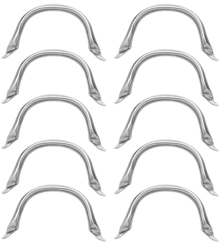 SUPVOX 10 Pezzi Maniglia Laterale per Pentola in Acciaio Inossidabile, Impugnatura Antiscivolo, Ricambio Robusto per Cucina