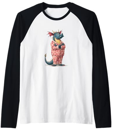 Toller Drache im entzückenden Pyjama-Kostüm Raglan