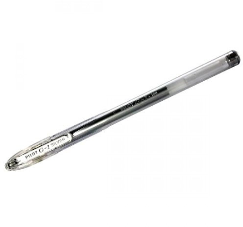 Pilot G1 Gelschreiber 0,7 mm F 12 Stück silbern