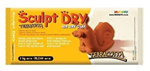 Artstraws Ton, lufttrocknend, Terrakotta, 1 kg, Terracotta