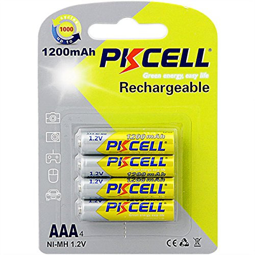PK Cell NIMHAAA1200-4B - Pilas AAA recargables (1,2 V, 1200 mAh44, 4 unidades)