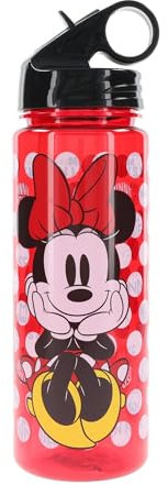 Disney MD0764 Minnie Mouse Polka Dots Tritan Botella de agua, multicolor