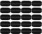 Mxfans 20Pieces 13 x 27mm Double-Sided Hole Oval Rubber Grommets Assortment for Wire Cable Wire