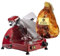 FAC - Special Bundle - Affettatrice elettrica Curvy C250R - Rosso + Prosciutto Crudo di Parma 24 mesi intero incluso nel prezzo