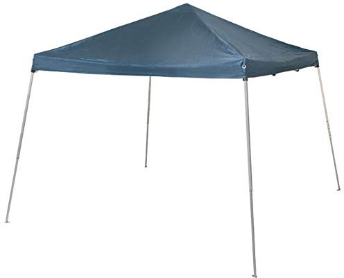 Nexos Trading Pavillon 3x3 m in blau Polyester Plane 210g/m² Faltpavillon Gartenzelt Sonnenschutz Stahlbeine Teleskopbeine Höhe verstellbar Festivalzelt wasserdicht