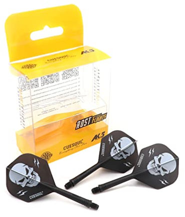 CUESOUL ROST Integrated Dart Shaft Shafts and Dart Flights Standard Shape, Set of 3 pcs(CS-AK51X-BKL)