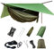 Ovyuzhen Outdoor Hängematte mit Moskitonetz und Regenfliege Schnell Trocknende Fallschirm Nylon Camping Hängematte Zelte für Trekking, Reise, Strand, Garten