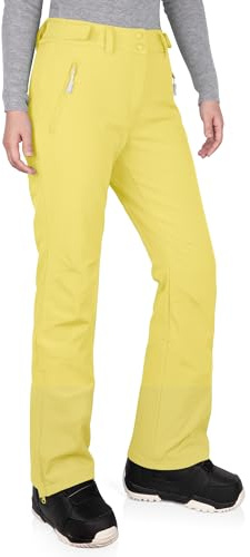 33,000ft Women's Waterproof Ski Pants Thermal Snow Trousers Gold