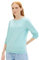 Tom Tailor Denim Damen Sweatshirt mit Raffarm & Struktur, 13117 - Pastel Turquoise, XS