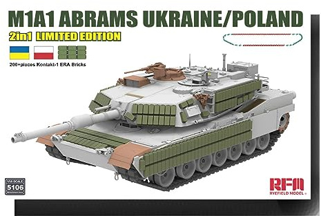Rye Field Model RM5106 M1A1 Abrams UKRAINE/POLAND 2in1 Limited Edition Maßstab 1:35 Modellbau Plastikbausatz