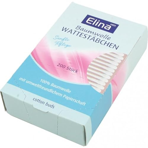 Elina Wattestäbchen und Wattestäbchen für Erwachsene, Unisex