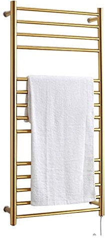 Scaldasalviette termostatico a Parete, scaldasalviette Elettrico termostatico, Scala Piatta per Il Bagno, portasciugamani per Il Bagno in Acciaio Inossidabile 304