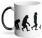 Mug Thermo-réactif Tasse Magique - Evolution Motocross Motard Moto Dirt Bike - 325 ml