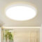 ZMH Deckenlampe LED Deckenleuchte Badezimmer - Badezimmerlampe Flach Ø30cm Schlafzimmerlampe Rund Küchenlampe Schlafzimmer Weiß Deckenbeleuchtung 24W Flurlampe 3000K Badlampe für Bad Küche Flur