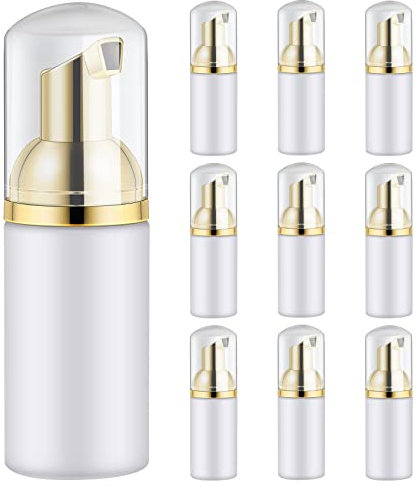 Jrifedptry 10 botellas de espuma de plástico de 30 ml, dispensador de jabón, mousses líquidos, espuma, champú, loción, botellas de espuma