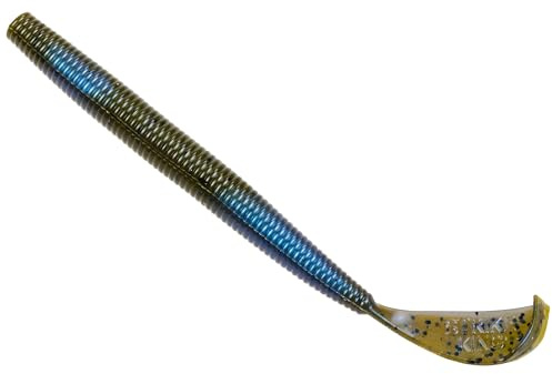 Strike King Rage Tail Cut-R Worm Bait, Blue Craw, 6-Inch (RGCUT56-108)