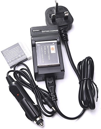 DSTE® DC23U (EU et UK Prise) Chargeur + 2x NB-6L de remplacement Li-ion Batterie pour Canon NB6L, CB-2LY and Canon PowerShot SX170 IS, SX240 HS, SX260 HS, SX270 HS, SX280 HS, SX500 IS, SX510 HS, SX600 HS, D10, D20, ELPH 500 HS, S90, S95, S120, SD770 IS, SD980 IS, SD1200 IS, SD1300 IS, SD3500 IS, SD4000 IS