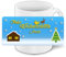 Weihnachtstasse mit Namen Heidi und Motiv „Nr. 2“ mit Haus, Weihnachtsmann und Tannenbaum