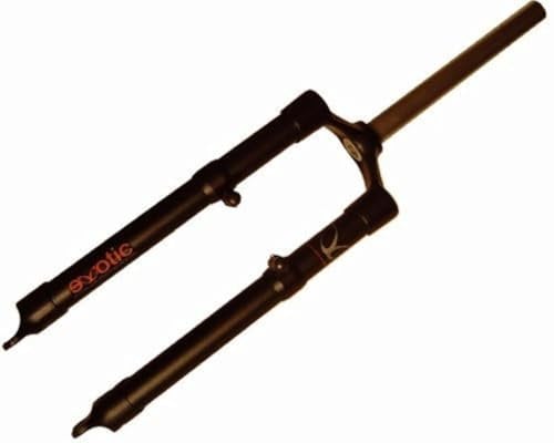CarbonCycles eXotic Rigid Lightweight XC Alu Mountain Bike Fork, Disc Brake & V Brake, 42.5cm for 26in Wheel