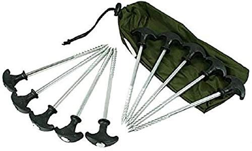 DD-Tackle Deluxe Bivvy Pegs 10 Stück 21 cm + Tasche