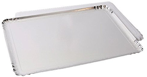 Générique - 5 PLATS DE SERVICE TRAITEUR 28X42CM ARGENT