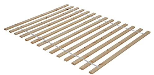 Home4You Rolllattenrost - Fichte-/ Kieferlatten - 140 x 200 cm - mit Textilband