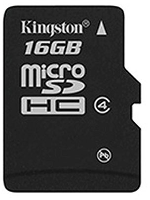 Kingston microSDHC SDC4/16GBSP Class 4 Flash Card Single