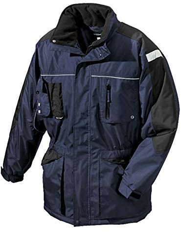teXXor Winterparka Aalborg, gefütterte Regen Arbeitsjacke S, marine,