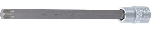 BGS 4484 | Bit-Einsatz | T-Profil (für Torx) T60 | Länge 200 mm | Antrieb Innenvierkant 12,5 mm (1/2) | Chrom-Vanadium-Stahl | verchromt, matt | mit Rändelung