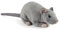 Living Nature Rat with Squeak, Realistic Soft Cuddly Farm Toy, 18cm, Grey