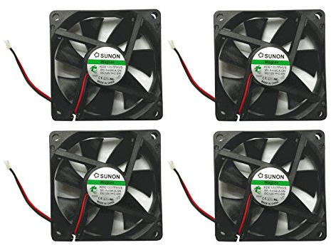 SUNON 70 x 70 x 15 mm Kde1207phv3 2pin/2wire 12 V Faible Vitesse du Ventilateur (Lot DE 4)