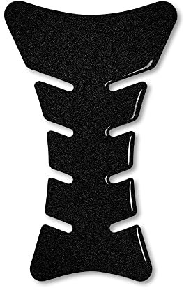 4R Quattroerre.it - 18028 - Paraserbatoio Tank Pad Adesivo 3D per Moto, Sport, Vinile Nero