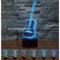 KINGCOO 3D Tisch Nachttischlampen, 3D Optische Visualisierung LED Licht USB Schreibtischlampen Stimmungslichter Touch Schreibtisch 7 Farbwechsel Atmosphäre Lampe (Gitarre)