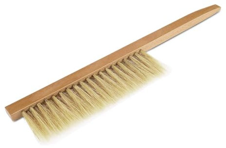 Flexzion Bee Brush Beekeeping Tool – Natural Pig Bristles & Wooden Handle for Hive Cleaning, Honey Harvesting, and Gentle Bee Removal