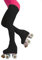 CALZITALY PACK 1/2 Professionelle Mädchen Rollschuh und Eislauf Strumpfhose mit Fuss – 70 DEN| Hautfarbe, Schwarz| 6 Jahre, 8 Jahre, 10 Jahre, 12 Jahre | Made in Italy (8 Jahre, Schwarz)