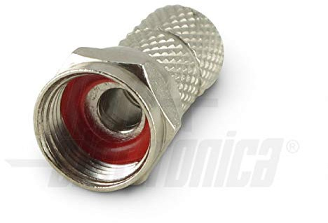 2pz CONNETTORE F SPINA F AD AVVITAMENTO PER CAVO 5mm
