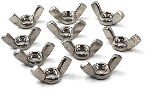M10 Wing Nut 304 Stainless Steel Thread Hand Twist Nut (Pack of 20)