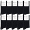 Occulto CALZE UOMO e DONNA 100% COTONE, 39-42, 10 Paia, Nero