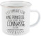 Mug Tasse Rétro en métal émaillé imprimé citation humour C'est compliqué d'etre une princesse et une connasse a la fois ref 2342