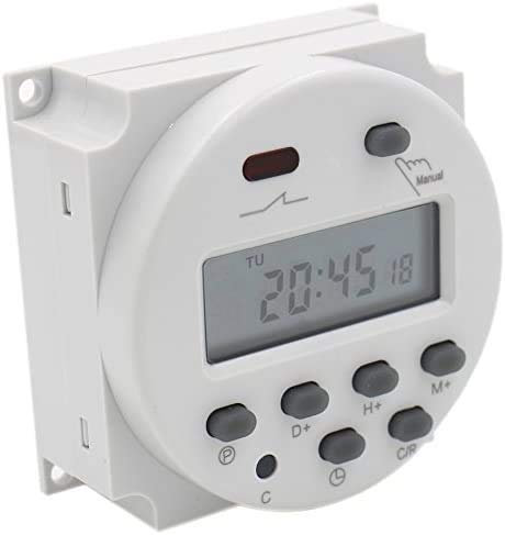 Timer digitale settimanale programmabile 12V 16A manuale ITALIANO relè interruttore orologio